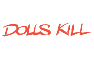 Dolls Kill logo in orange Dolls Kill logo in orange