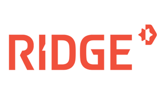 Ridge Wallet logo in orange Ridge Wallet logo in orange