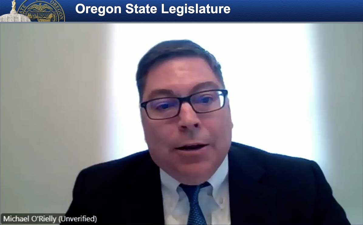 Michael O’Rielly  testifying before the Oregon Senate Judiciary Committee public hearing on House Bill 3865A on April 24, 2025.